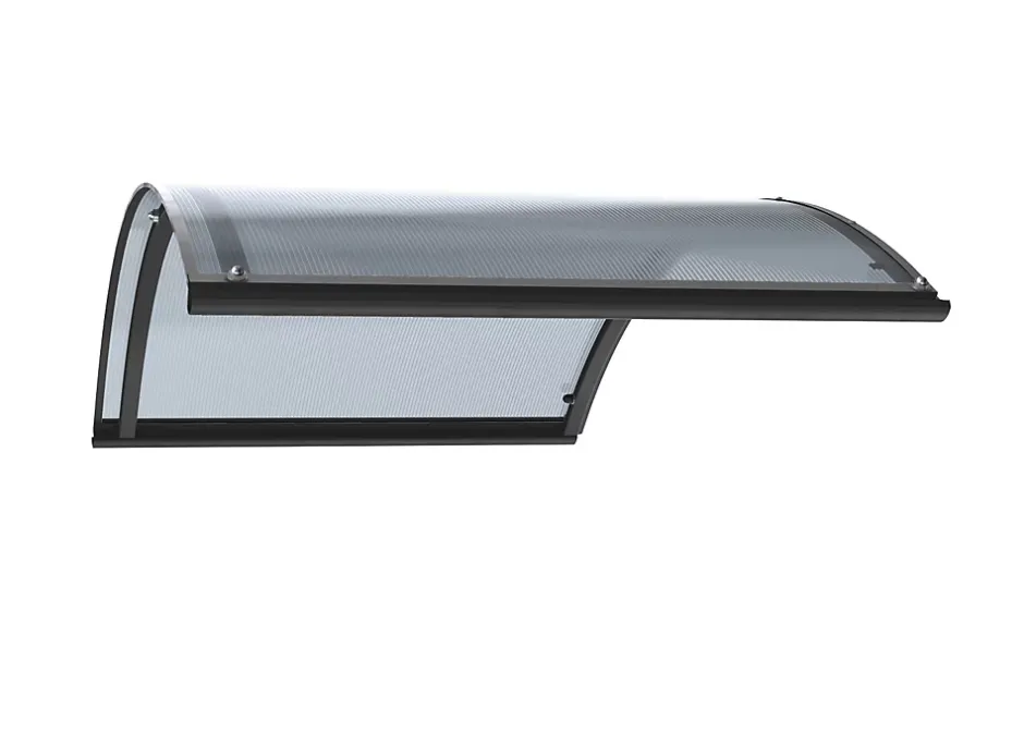 Auvent ARC 160x70, couleur anthracite RAL7016, plaque anthracite-Arctom Clearance