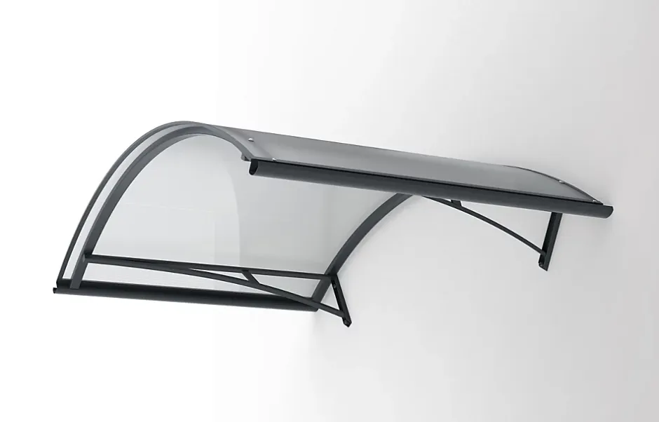 Arctom Auvent CA 160x90, couleur marron RAL7016, plaque marron