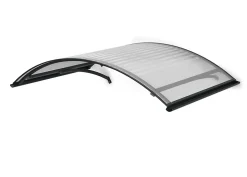 Arctom Auvent CA 160x90, couleur marron RAL7016, plaque marron