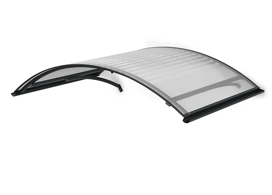 Arctom Auvent CA 160x90, couleur marron RAL7016, plaque marron