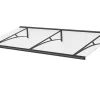 Arctom Auvent Kamios 197x83,5, couleur anthracite RAL7016, plaque incolore PMMA