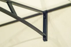 Arctom Auvent Kamios 197x83,5, couleur anthracite RAL7016, plaque incolore PMMA