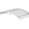 Arctom Auvent Kanon 150x90, couleur blanc RAL9016, plaque incolore