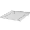 Auvent Karmel 150x83,5 couleur blanc RAL9016, plaque incolore-Arctom Clearance
