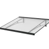 Auvent Karmel 150x83,5, couleur anthracite RAL7016, plaque incolore-Arctom Outlet