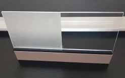 Arctom Auvent Kwar 160x82, couleur anthracite RAL7016, plaque incolore PMMA