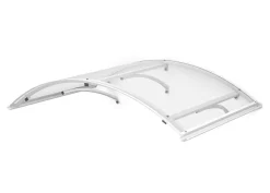 Auvent Leos 158x90, couleur blanc RAL9016, plaque incolore PMMA-Arctom Sale