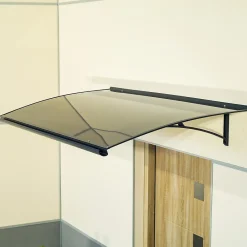 Arctom Auvent Libo 150x84,5, couleur anthracite RAL7016, panneau sandwich AL PE AL