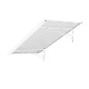 Auvent MELA 140x79, couleur blanc RAL9016, plaque incolore-Arctom Sale