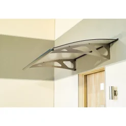 Arctom Auvent Oris 150x89, couleur anthracite RAL7016, panneau sandwich AL PE AL