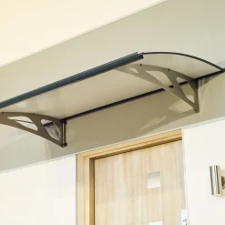 Arctom Auvent Oris 150x89, couleur anthracite RAL7016, panneau sandwich AL PE AL