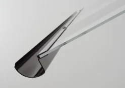 Auvent Otos 120x84, couleur anthracite RAL7016, plaque incolore PMMA-Arctom Outlet