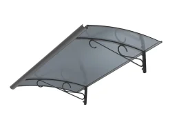 Arctom Auvent Regi 140x82, couleur anthracite RAL7016, plaque anthracite