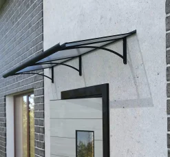 Arctom Auvent Ruba 197x54, couleur anthracite RAL7016, plaque anthracite