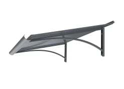Arctom Auvent Ruba 120x54, couleur anthracite RAL7016, plaque anthracite