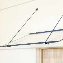 Auvent Spak 120x70, couleur anthracite RAL7016, plaque incolore-Arctom Best