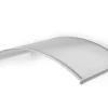 Arctom Auvent Top 130x70, couleur blanc RAL9016, plaque incolore