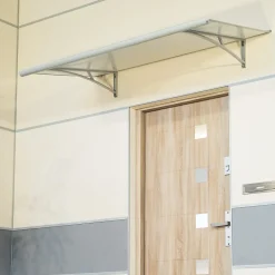 Arctom Auvent Vilgo 150x83,5, couleur silver RAL9006, panneau sandwich AL PE AL