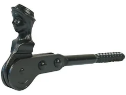 Arrêt tête de bergère à tirefond + butée acier l.120 mm-Afbat Best