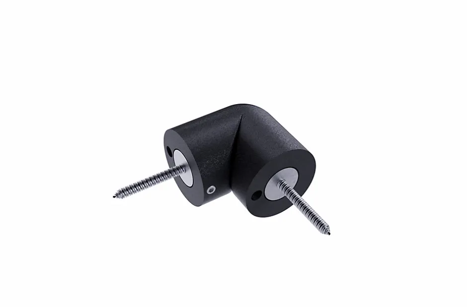 Articulation pour main courante aluminium noir-Alumin'home Outlet