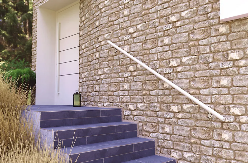 Alumin'home Articulation pour main courante aluminium blanc