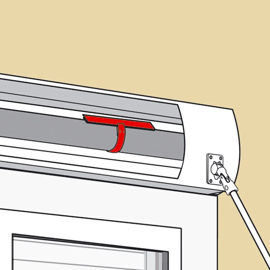 Afbat - Tb Industrie Sas Attache tablier souple pour volet roulant L.180mm - 3 pièces