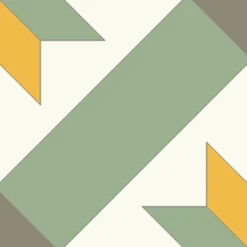 Floorilège Authentiques carreaux de ciment - Modèle Véga VEG11 de - La boite de 14 carreaux soit 0,56 m²