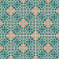 Floorilège Authentiques carreaux de ciment - Modèle Passiflore PAS1 de - La boite de 14 carreaux soit 0,56 m²