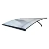 Auvent à cadre en aluminium courbé L-160 7016 avec revêtement en polycarbonate-Starkedach Hot