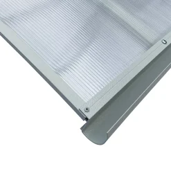 Starkedach Auvent à cadre en aluminium Straight T-160 7035 avec revêtement en polycarbonate