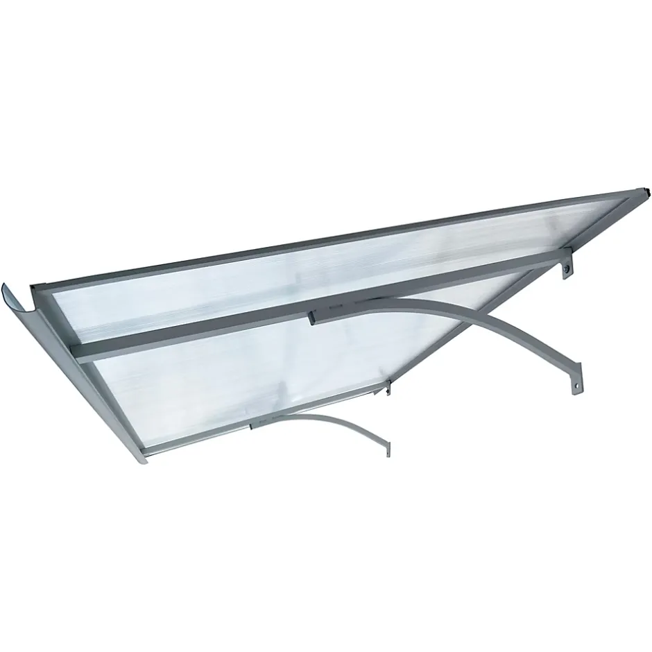 Starkedach Auvent à cadre en aluminium Straight T-160 7035 avec revêtement en polycarbonate