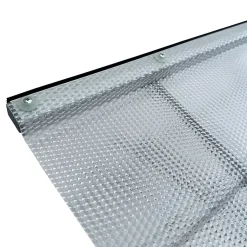 Starkedach Auvent à cadre en aluminium DIAMONDS Straight T-150 7035 avec revêtement monolithique en polycarbonate