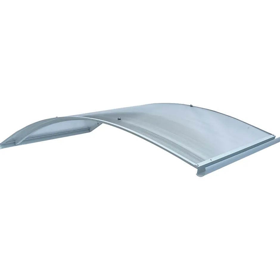 Starkedach Auvent à cadre en aluminium RODEO R-150 7035 bombé avec revêtement en polycarbonate