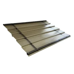 Auvent à cadre en aluminium DIAMONDS Straight T-150 8017 avec revêtement monolithique en polycarbonate-Starkedach Online