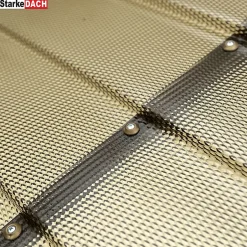 Auvent à cadre en aluminium DIAMONDS Straight T-150 8017 avec revêtement monolithique en polycarbonate-Starkedach Online