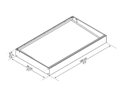 Auvent acrylique et alu Sophia 160 x 95 cm-Palram - Canopia Best