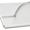Auvent alu et polycarbonate Basic blanc 140 x 90 cm-Geom Online