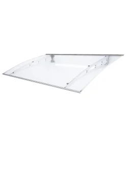 Auvent alu et polycarbonate Basic plus blanc 140 x 90 cm-Geom Hot