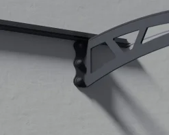 Auvent arrondi Altair gris clair l.150,5 x P.91,5 x H.17,5 cm-Canopia by Palram Online