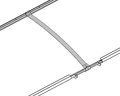 Auvent arrondi Aquila gris clair l.453,5 x P.91,5 x H.17,5 cm-Canopia by Palram Online