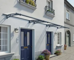 Auvent arrondi Aquila gris clair l.453,5 x P.91,5 x H.17,5 cm-Canopia by Palram Online