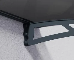 Auvent arrondi Aquila gris l.453,5 x P.91,5 x H.17,5 cm-Canopia by Palram Online