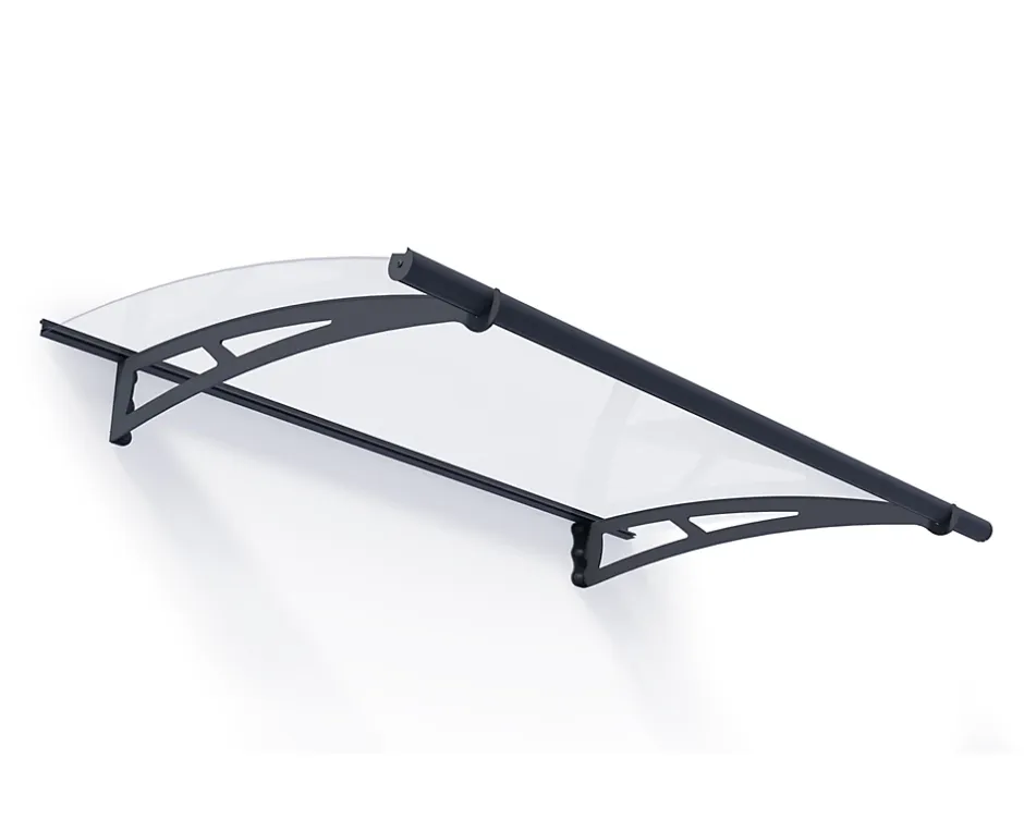 Canopia by Palram Auvent arrondi Aquila gris clair l.150,5 x P.91,5 x H.17,5 cm