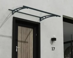 Canopia by Palram Auvent arrondi Aquila gris clair l.150,5 x P.91,5 x H.17,5 cm