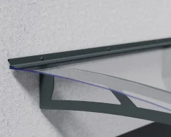 Auvent arrondi Aquila gris clair l.302 x P.91,5 x H.17,5 cm-Canopia by Palram New