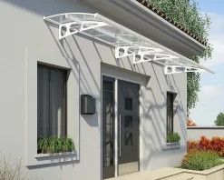 Canopia by Palram Auvent arrondi Bordeaux blanc l.447 x P.139 x H.33 cm