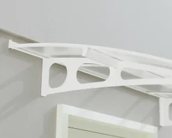 Canopia by Palram Auvent arrondi Bordeaux blanc l.670,5 x P.139 x H.33 cm