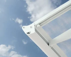 Canopia by Palram Auvent arrondi Bordeaux blanc l.670,5 x P.139 x H.33 cm