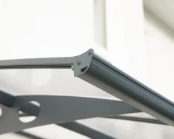 Auvent arrondi Herald gris l.447 x P.139 x H.33 cm-Canopia by Palram New