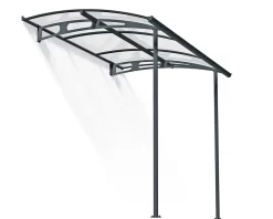 Canopia by Palram Auvent arrondi Vega gris clair l.200,5 x P.199,6 x H.26,1 cm